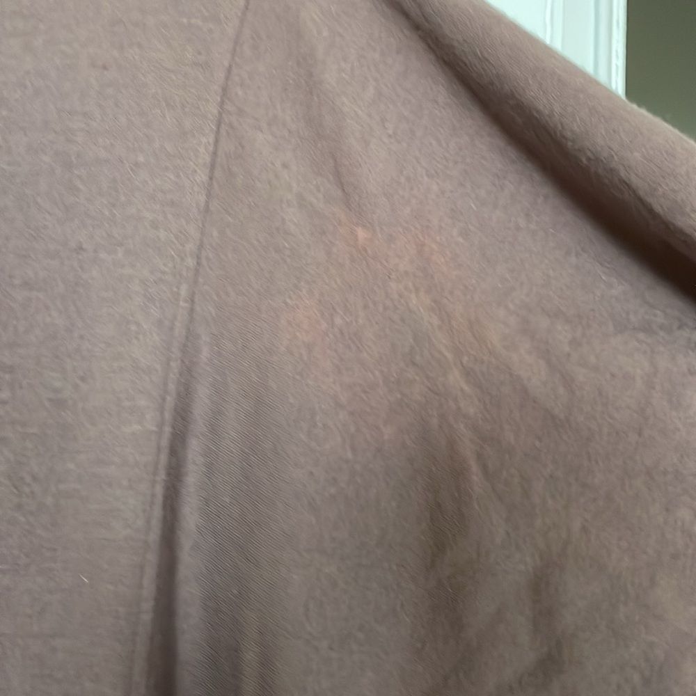 Vintage 70s 80s turtle neck mock long sleeve autumn brown wool dress modest - Picture 4 of 11